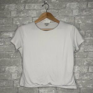 EUC Faded Rose Essentials Classic White Women's Top Size XL